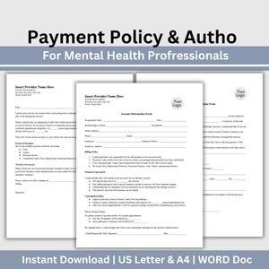 Facturering Betalingsformulier voor adviesbureau, creditcardautorisatie, intakeformulier cliënt, psycholoog, therapeut