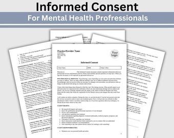 May include: A printable informed consent form for mental health professionals. The form includes sections for client rights, client responsibilities, and billing and payments. The form is available for instant download in US Letter and A4 sizes.