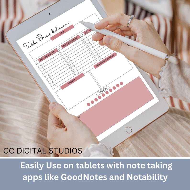 Side by side view of digital and printed planner pages emphasizing US Letter and A4 sizes, flexible for home office printers and global teams while keeping a consistent format across paper files and electronic records