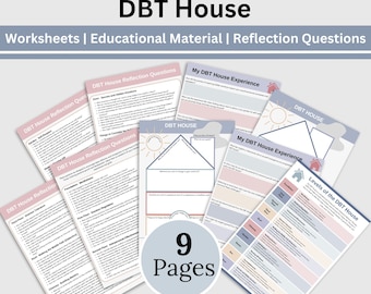 DBT-Haustherapie-Arbeitsblätter: BPD, Angstlinderung (druckbare PDF-Datei)