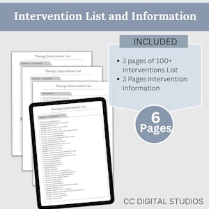 Comprehensive list of psychotherapy interventions that can be personalized for individual clients.  Use this therapy tool of clinical terms to identify phrases and starter statements that are most applicable.