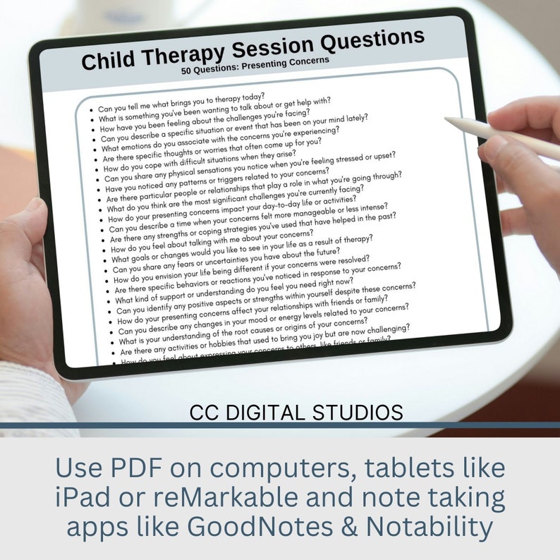 1,430 Child Therapy Questions.  Therapy cheat sheets – resource for your counseling office, school psychology, or social work practice.  Child therapy tools