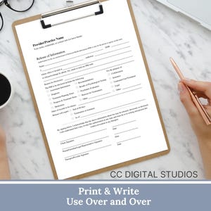 Release of Information (ROI) Form, designed specifically for mental health professionals.  Release of Information, Informed Consent, Mental Health ROI, Private Practice Paperwork, Therapy Tools, Therapy Consent Form, HIPAA Form