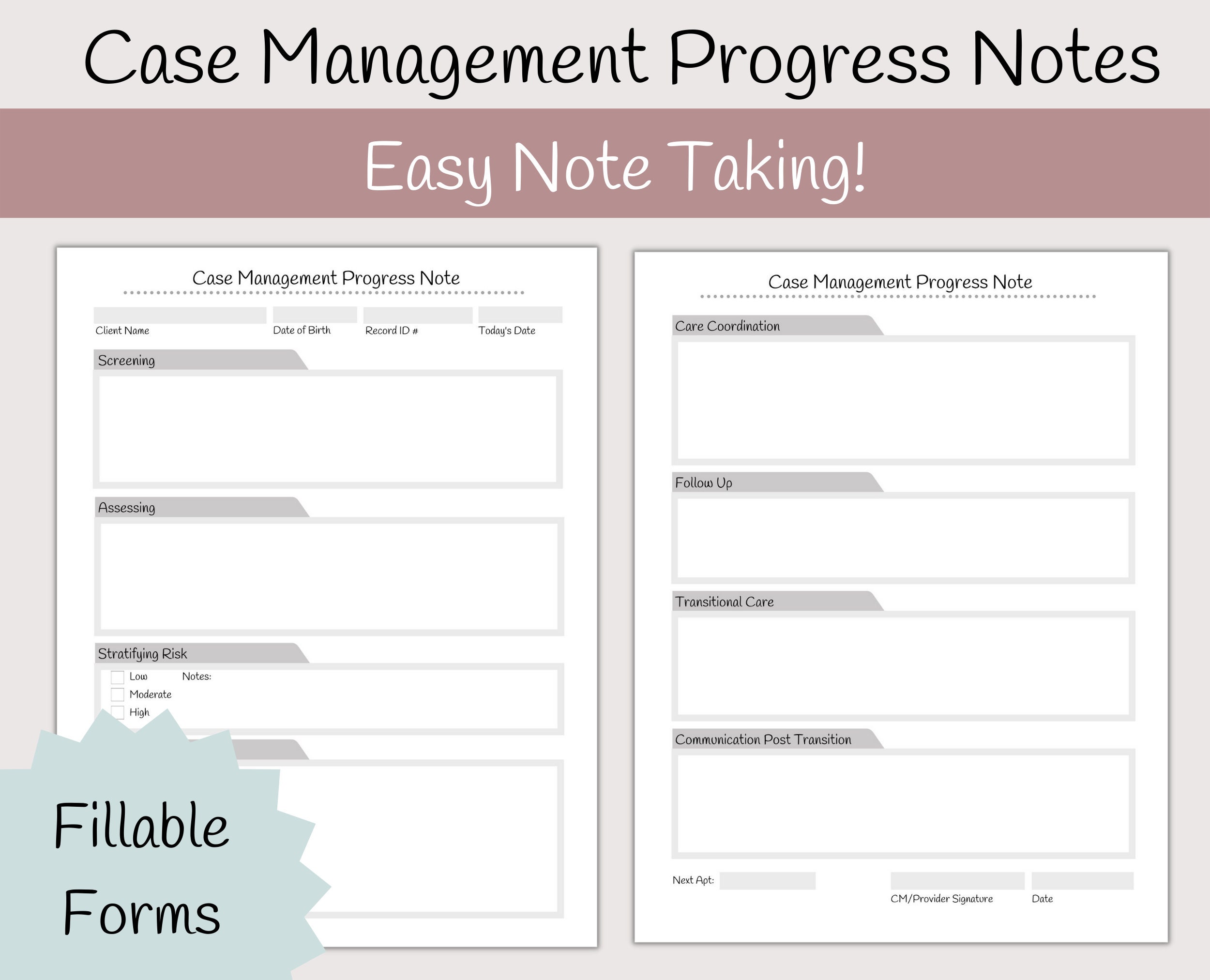 Case Management Case Notes Template | ubicaciondepersonas.cdmx.gob.mx