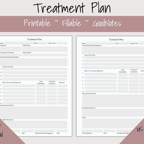 Safety Plan Template Fillable & Printable Therapist Tools Etsy