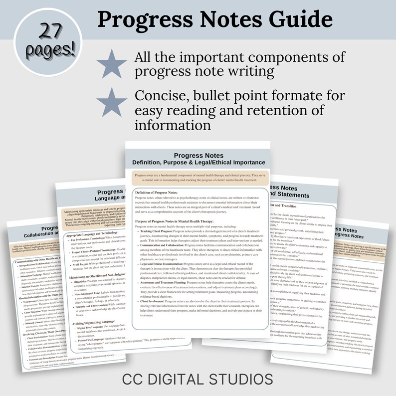 Memory Problem Progress Note Example Mental Health Progress Note Guide: Prompts & Examples (digital Download ...
