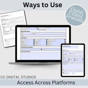 Convenient 1 page progress note template designed specially for Mental Health Counselors and Therapists. User-friendly template, crafted to streamline your therapy session notes and psychotherapy documentation.