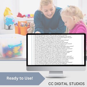 1,430 Child Therapy Questions.  Therapy cheat sheets – resource for your counseling office, school psychology, or social work practice.  Child therapy tools
