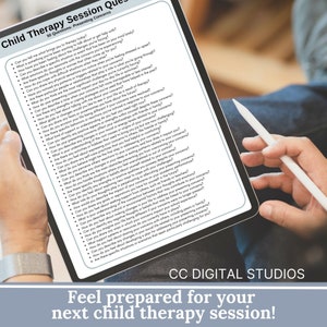 1,430 Child Therapy Questions.  Therapy cheat sheets – resource for your counseling office, school psychology, or social work practice.  Child therapy tools