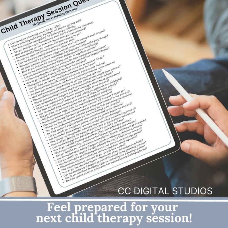 1,430 Child Therapy Questions.  Therapy cheat sheets – resource for your counseling office, school psychology, or social work practice.  Child therapy tools