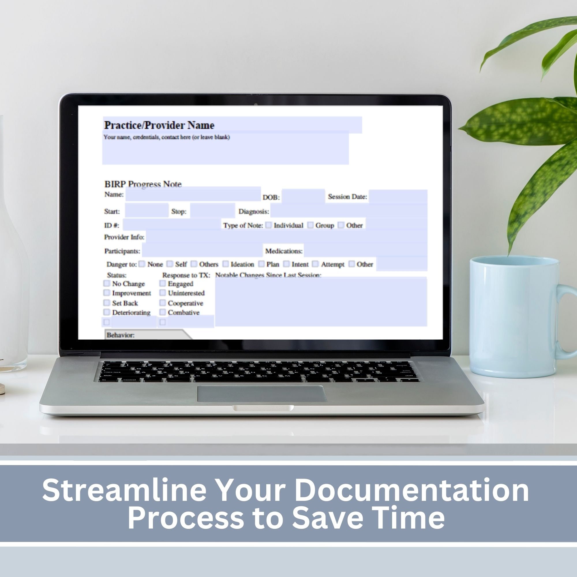 Birp Note Service Example.pdf BIRP Progress Note Template: Psychotherapy & Counseling (fillable PDF ...