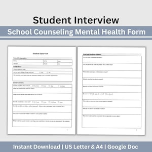 Modello per colloquio di lavoro con consulente scolastico, psicologo scolastico, assistente sociale scolastico, modulo di ammissione per psicologo scolastico, documento Google modificabile