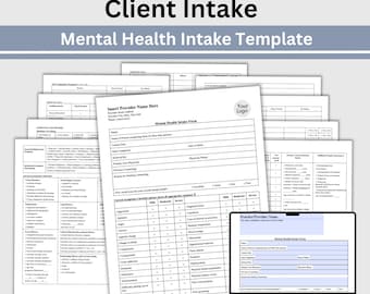 Intakeformulier cliënt geestelijke gezondheidszorg: invulbare pdf-sjabloon