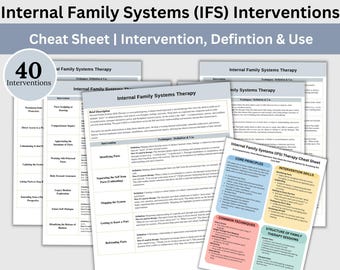 Hoja de referencia para intervenciones de la terapia IFS: Guía de sistemas familiares internos (Descarga en PDF)