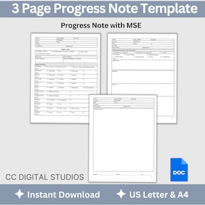 Therapy Progress Note Template: Mental Status Exam (MSE) - Google Doc ...