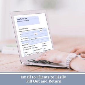 Release of Information (ROI) Form, designed specifically for mental health professionals.  Release of Information, Informed Consent, Mental Health ROI, Private Practice Paperwork, Therapy Tools, Therapy Consent Form, HIPAA Form