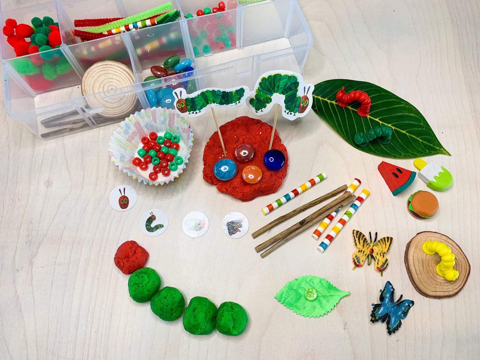 The Very Hungry Caterpillar Playdough Kit | Etsy