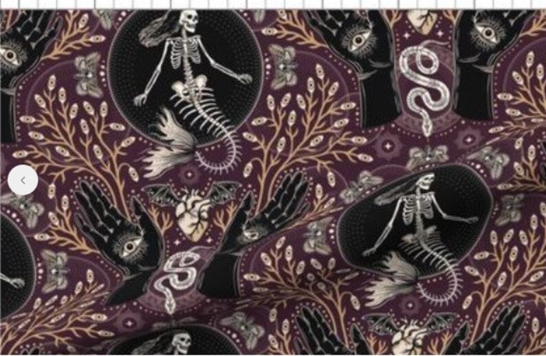 Goth Baby Blanket Mermaid Skeleton Botanicals Swaddle Hat Etsy