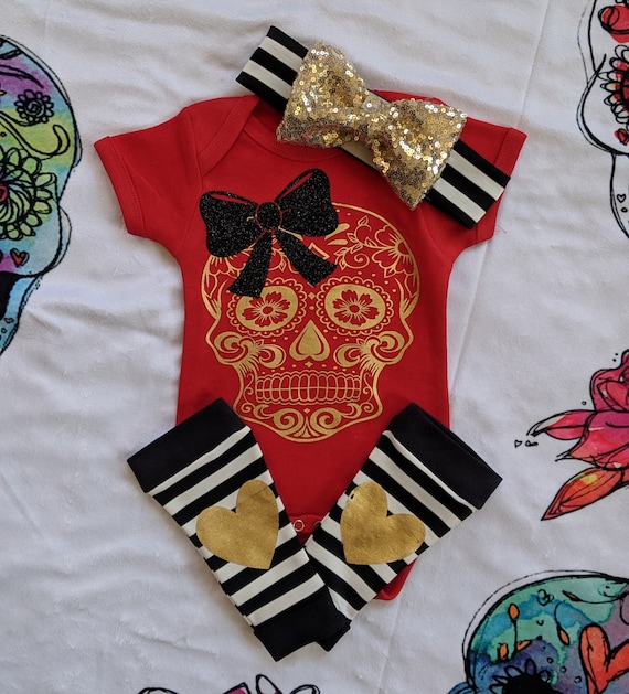 Baby girl skull clothes new arrivals