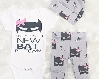 Completo personalizzato da pipistrello per neonata con body, maschera, pantaloni e fascia per capelli