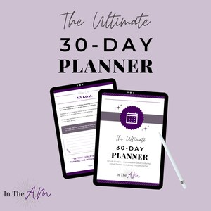 Goal Setting Workbook - 30-Day Goal Planner