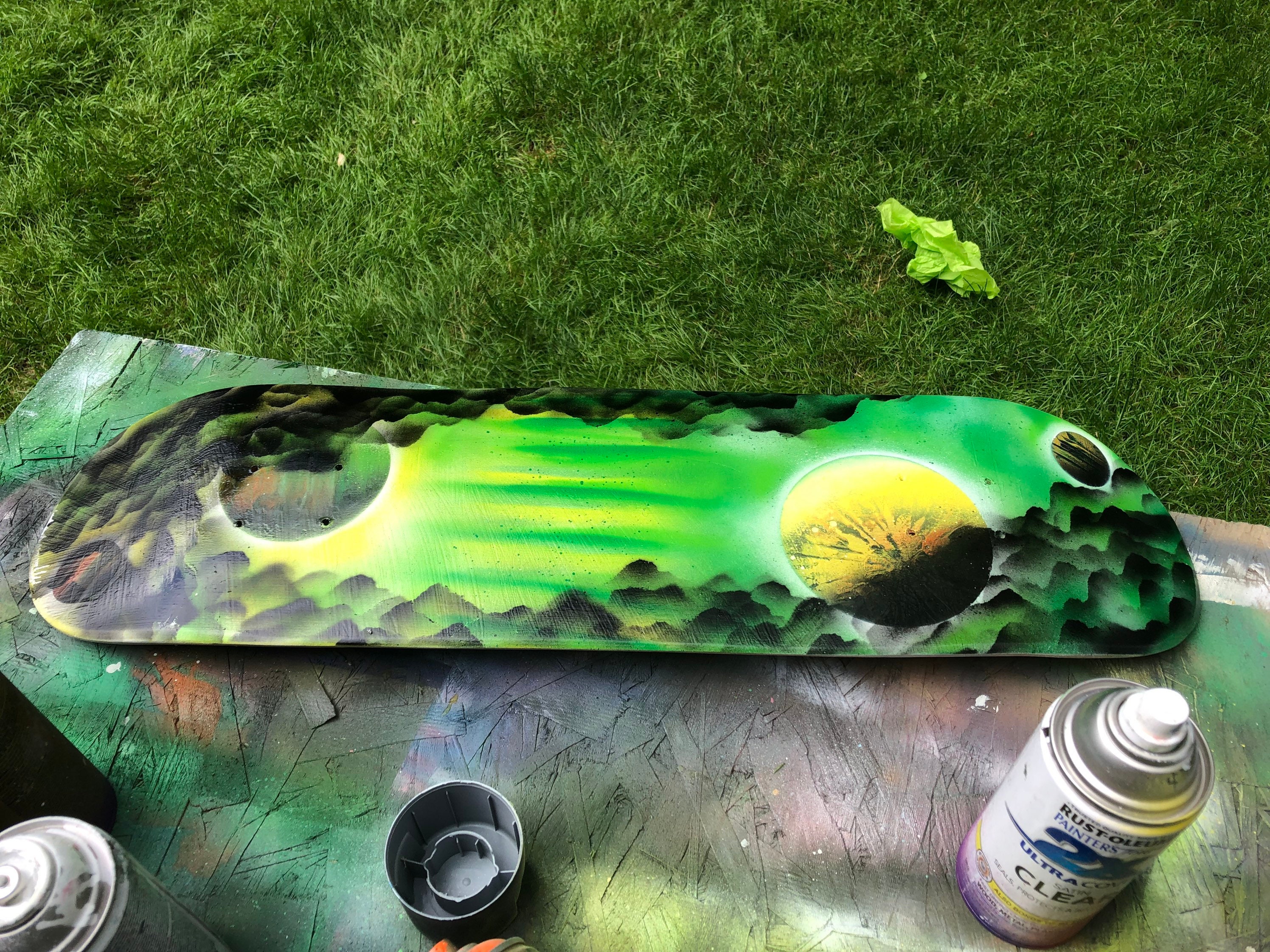 Trippy Custom Skateboard Deck 8.5 Etsy