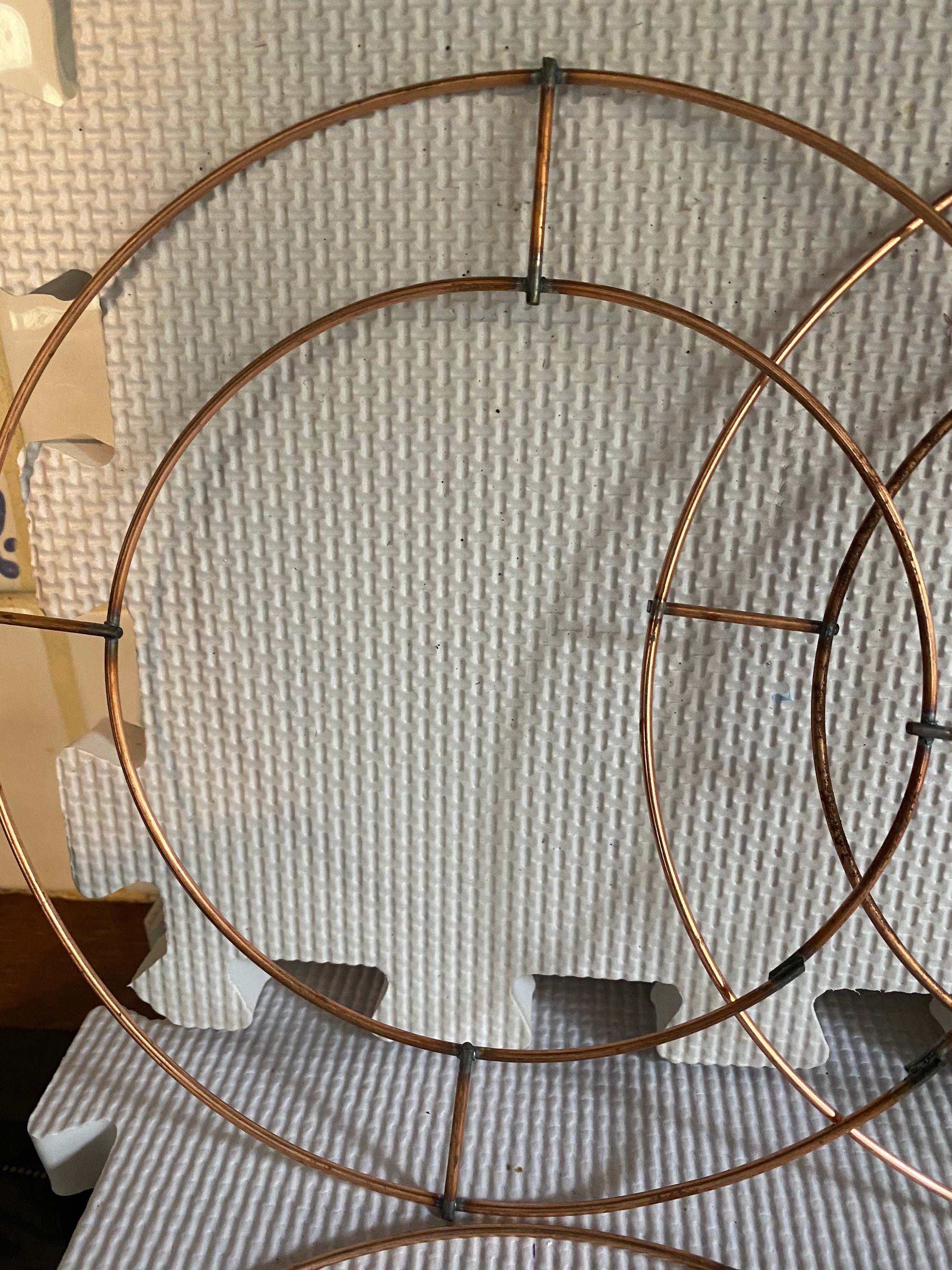 Metal Wreath Rings. 8. Copper Colored Metal. Xmas Wreaths. Etsy