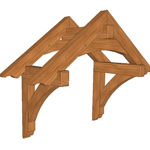 32" x 54" Timber Frame Entry Roof Plan Set