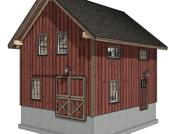 20' x 24' Hebron Barn II houtskeletplanset