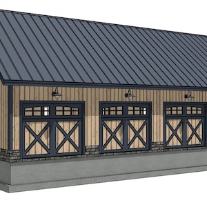 24&#39; x 48&#39; Westfield Barn IV Timber Frame Plan Set