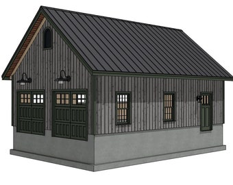 22' x 32' Westfield Barn II houtskeletplanset