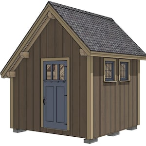 10&#39; x 10&#39; Enfield Shed I Timber Frame Plan Set