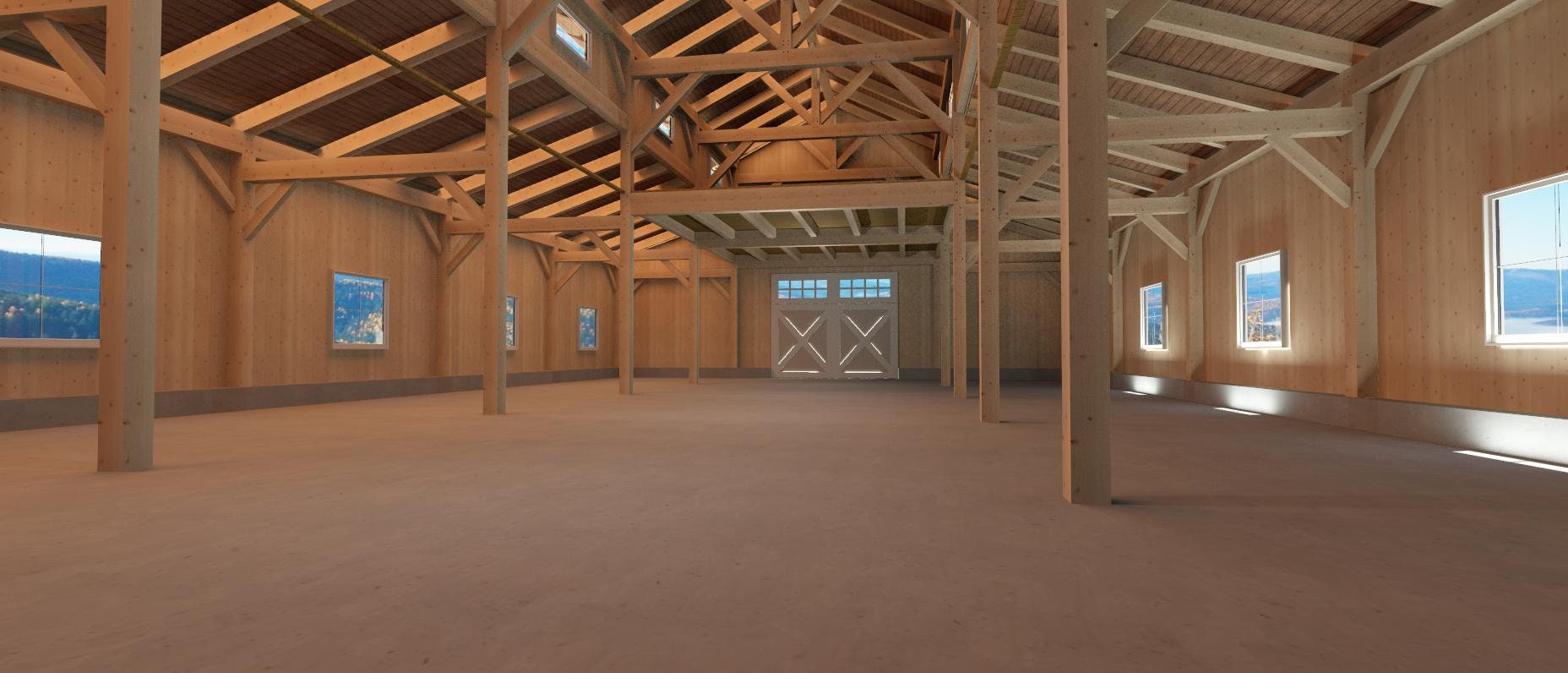 40' X 70' Brewton Barn I Timber Frame Plan Set Etsy