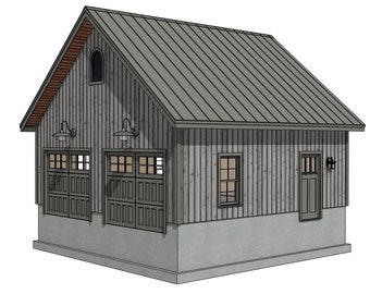 24' x 24' Westfield Barn III houtskeletplanset