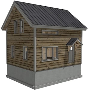 18&#39; x 24&#39; Hickory Hill Cabin I Timber Frame Plan Set