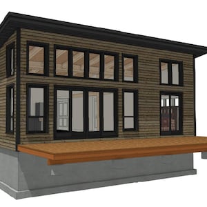 22&#39; x 32&#39; Lake Cabin II Timber Frame Plan Set