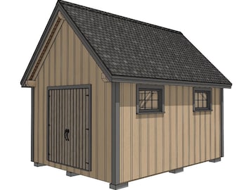 12' x 16' Bridgewater Shed III houtskeletplanset
