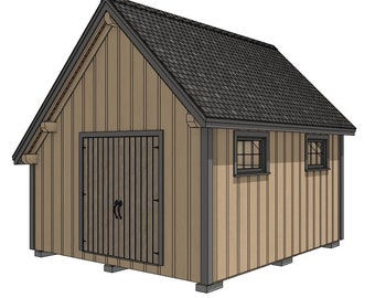 14' x 16' Enfield Shed III houtskeletplanset