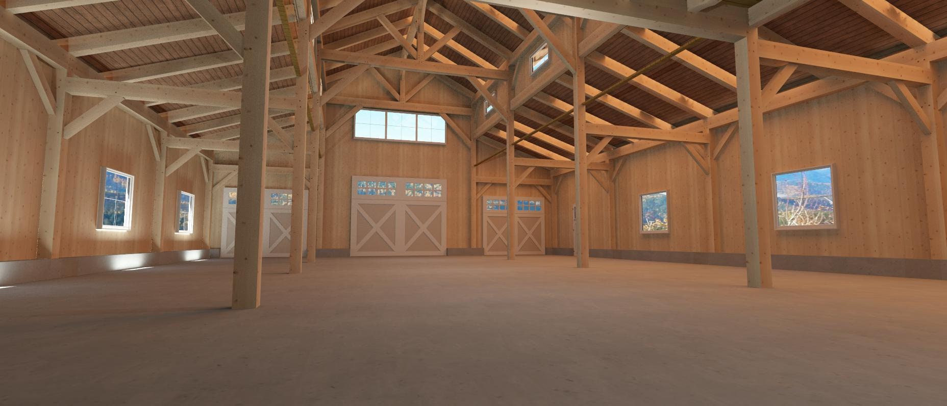 40' X 70' Brewton Barn I Timber Frame Plan Set Etsy