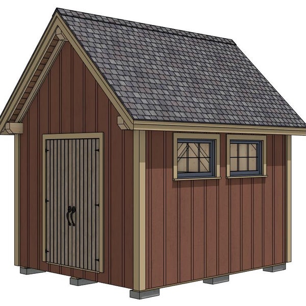 10' x 12' Bridgewater Shed II Timber Frame Plan Set