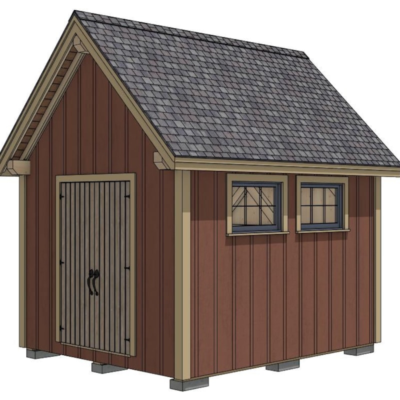 Rustic 10x12 Shed Plans: Classic Wood Construction & Charming Design