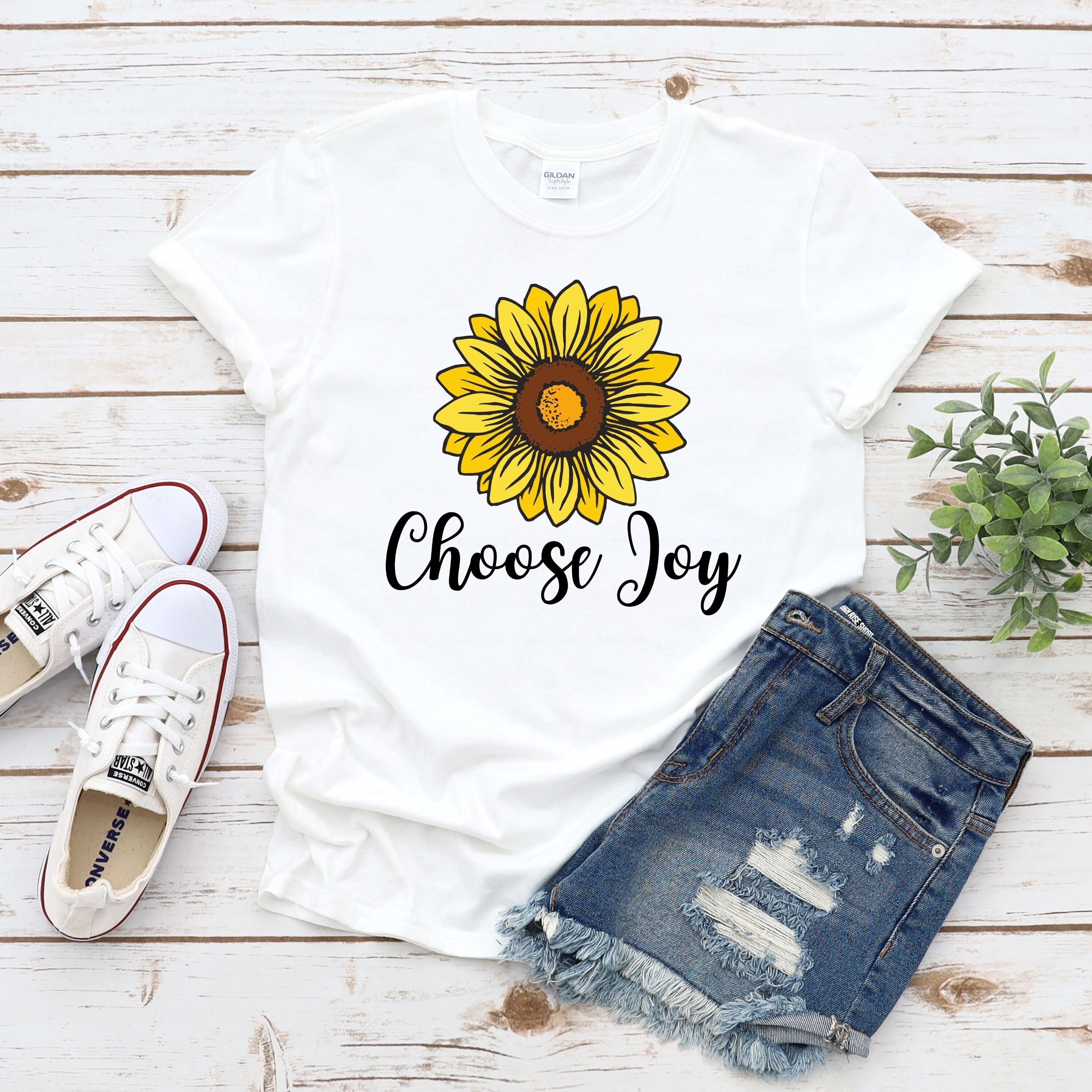Cute sunflower shirts sale