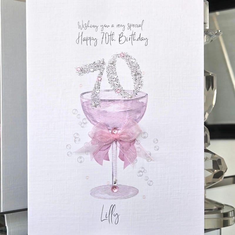70th Birthday Card - Etsy UK