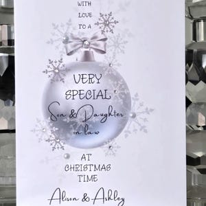 Schwiegertochter und Schwiegermutter, Weihnachtsbaum, Karte, Weihnachtskarte, Schwiegertochter und Schwiegertochter, Weihnachtsbaum, Karte