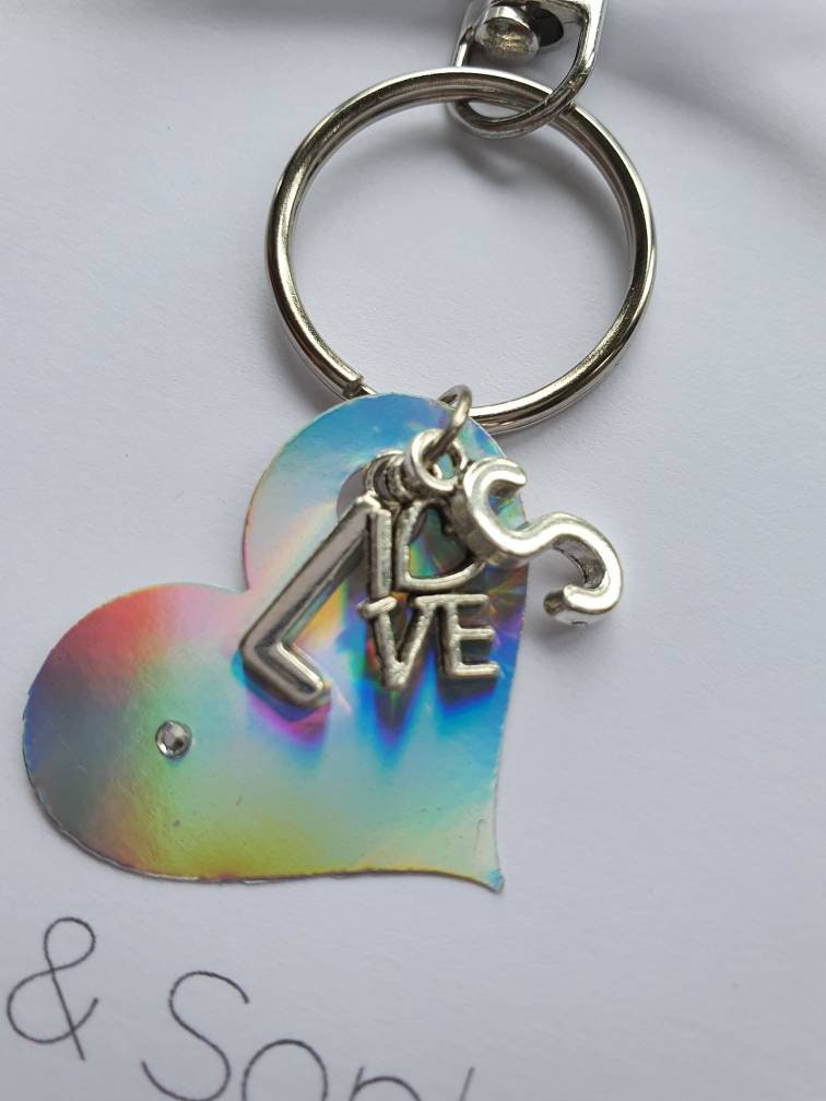 Personalised wedding card with keepsake keyring keyring card Etsy