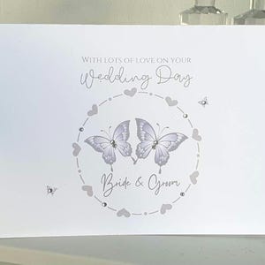 Wedding card, bride and groom card, wedding day card, mr and mrs wedding card, wedding congratulations, congratulations on your wedding card