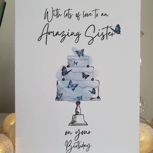 carte d’anniversaire soeur, carte d’anniversaire gâteau, carte joyeux anniversaire, carte de gâteau, carte d’anniversaire soeur incroyable, carte d’anniversaire soeur, soeur spéciale