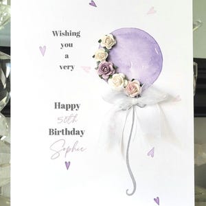 Carte de 50e anniversaire, carte personnalisée de 50e anniversaire, carte d'anniversaire pour femme, carte d'anniversaire pour femme, 50 aujourd'hui, carte de cinquantième anniversaire, carte de 50