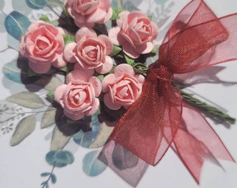 Sacchetto Regalo GOLDCROW Per 60° Compleanno Donna, Rosa Oro, Con Carta Velina E Biglietto, 30x24x13.5 Cm