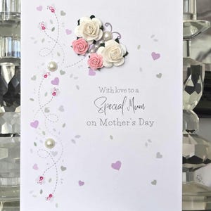 Rosa Schmetterling Muttertagskarte, spezielle Mama Muttertagskarte, Muttertagskarte, Muttertagskarte, mit Liebe zu Mama am Muttertag